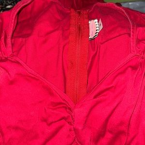 Red Pinup girl clothing Heidi dress.